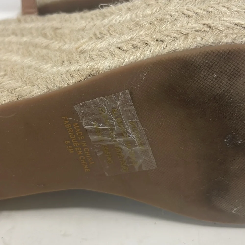 BP Nude Platform Heel Espadrille Sandals Size 8.5 Excellent Condition - Picture 13 of 13